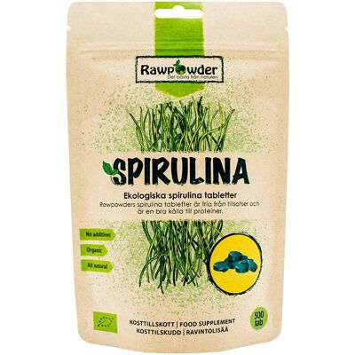Rawpowder Spirulina 300 tabletter Rawpowder Spirulina 300 tabletter