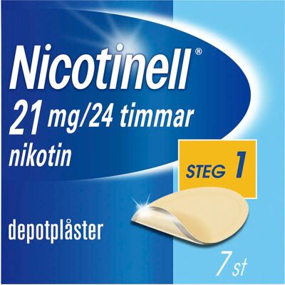 Nicotinell depotplåster 21 mg/24 timmar 7 st Nicotinell depotplåster 21 mg/24 timmar 7 st