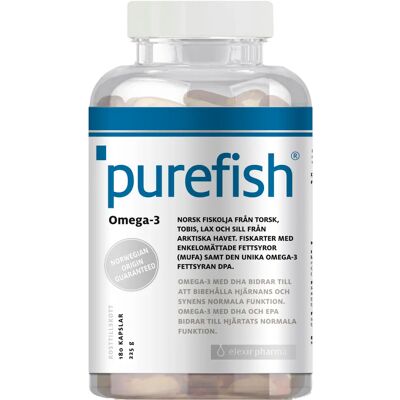 Elexir Pharma Purefish Omega-3 180 kapslar Elexir Pharma Purefish Omega-3 180 kapslar