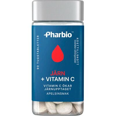 Pharbio Järn + Vitamin C 90 st Pharbio Järn + Vitamin C 90 st