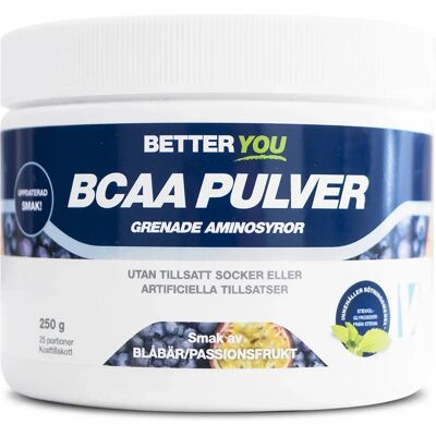 Better You Naturligt BCAA Pulver Passion/Blåbär 250 g Better You Naturligt BCAA Pulver Passion/Blåbär 250 g
