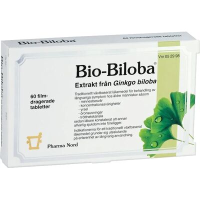 Pharma Nord Bio-Biloba filmdragerad tablett 60 st Pharma Nord Bio-Biloba filmdragerad tablett 60 st