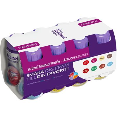 Fortimel Compact Protein Startpaket Blandade Smaker 8 x 125 ml Fortimel Compact Protein Startpaket Blandade Smaker 8 x 125 ml