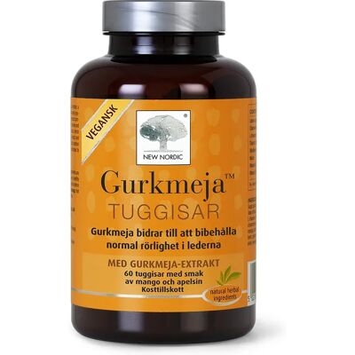 New Nordic Gurkmeja Tuggis 60 st New Nordic Gurkmeja Tuggis 60 st