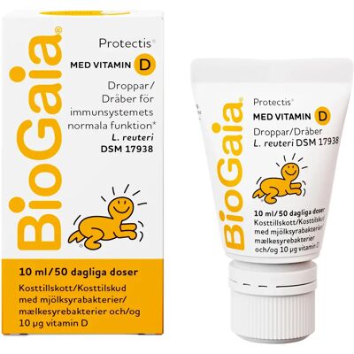 BioGaia Protectis Droppar med Vitamin D 10 ml BioGaia Protectis Droppar med Vitamin D 10 ml