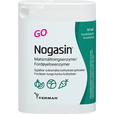 Biosym Nogasin Go Matsmältningsenzymer - 50 Tabletter Biosym Nogasin Go Matsmältningsenzymer - 50 Tabletter