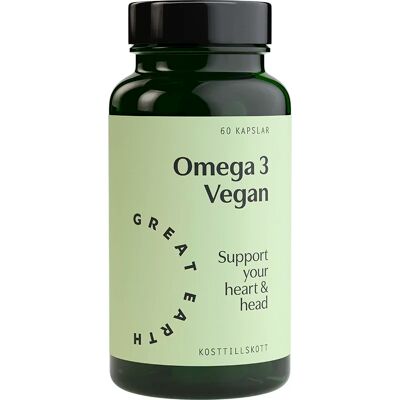 Great Earth Omega 3 Vegan 60 kapslar Great Earth Omega 3 Vegan 60 kapslar