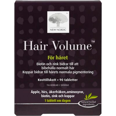 New Nordic Hair Volume Kosttillskott 90 st New Nordic Hair Volume Kosttillskott 90 st