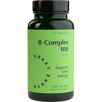 Great Earth B-Complex 100 60 tabletter Great Earth B-Complex 100 60 tabletter