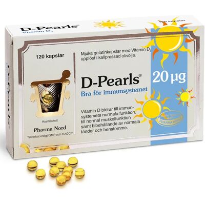 Pharma Nord D-Pearls Bio-Vitamin D3 1000 IU - 90 Kapslar Pharma Nord D-Pearls Bio-Vitamin D3 1000 IU - 90 Kapslar