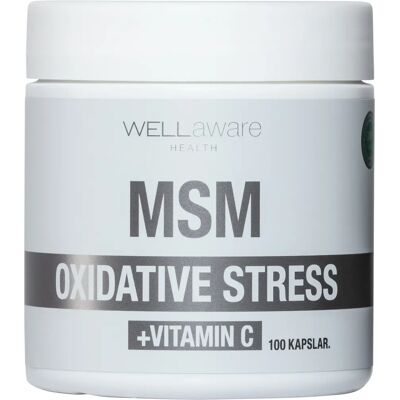 WellAware Health MSM + Vitamin C 100 kapslar WellAware Health MSM + Vitamin C 100 kapslar