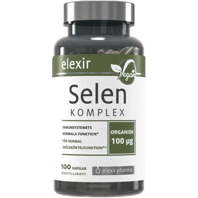 Elexir Pharma Organiskt Selen Komplex 100 kapslar Elexir Pharma Organiskt Selen Komplex 100 kapslar