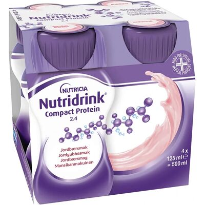 Nutridrink Compact Protein Jordgubb 4x125 ml - Kosttillskott Nutridrink Compact Protein Jordgubb 4x125 ml - Kosttillskott