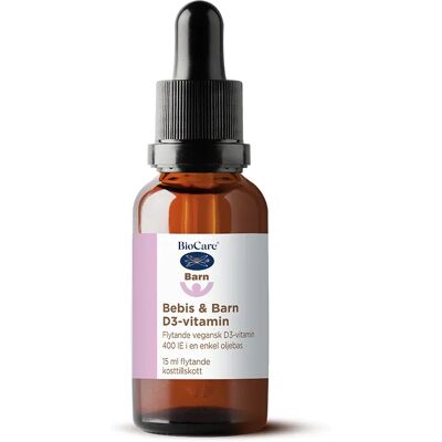 BioCare Bebis & Barn D3-vitamin 15ml BioCare Bebis & Barn D3-vitamin 15ml