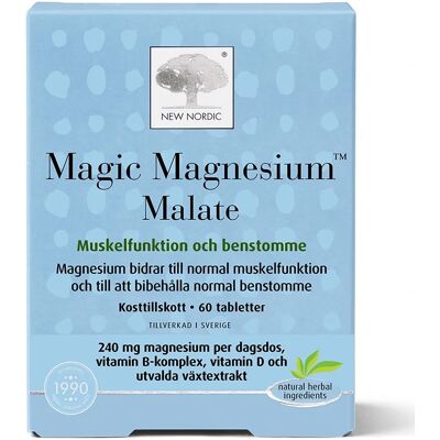 New Nordic Magic Magnesium Malate 60 tabletter New Nordic Magic Magnesium Malate 60 tabletter