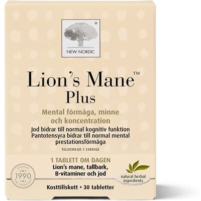 New Nordic Lion´s Mane Plus 30 st New Nordic Lion´s Mane Plus 30 st