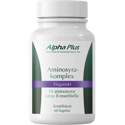Alpha Plus Aminosyrakomplex - Veganskt kosttillskott Alpha Plus Aminosyrakomplex - Veganskt kosttillskott