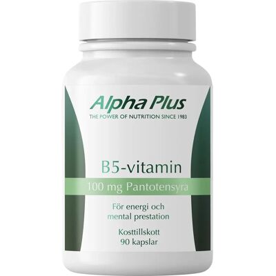 Alpha Plus B5-vitamin 90 kapslar Alpha Plus B5-vitamin 90 kapslar
