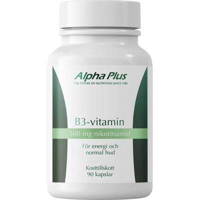Alpha Plus B3-vitamin 90 kapslar Alpha Plus B3-vitamin 90 kapslar
