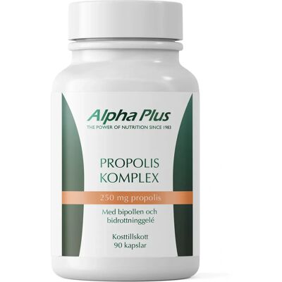 Alpha Plus Propoliskomplex 90 kapslar Alpha Plus Propoliskomplex 90 kapslar