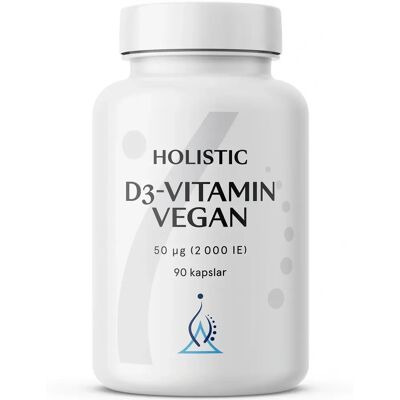 Holistic D3-vitamin Vegan 2000 90 kapslar Holistic D3-vitamin Vegan 2000 90 kapslar