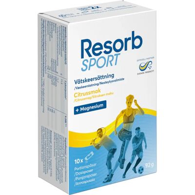 Resorb Sport 10 dospåsar Resorb Sport 10 dospåsar