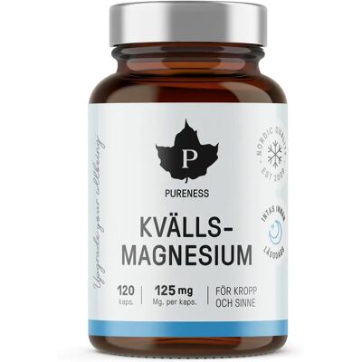 Pureness Kvällsmagnesium 120 kapslar Pureness Kvällsmagnesium 120 kapslar