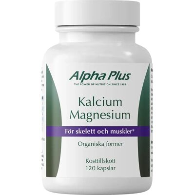 Alpha Plus Kalcium Magnesium 120 kapslar Alpha Plus Kalcium Magnesium 120 kapslar