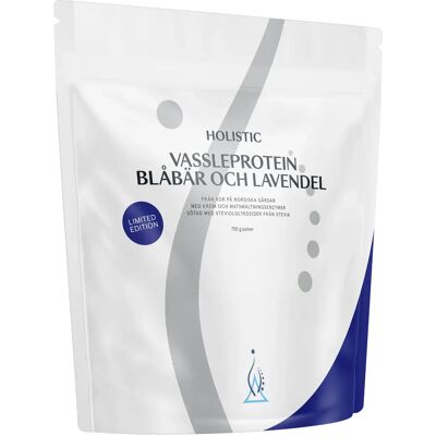 Holistic Vassleprotein blåbär och lavendel Limited Edition 750 g Holistic Vassleprotein blåbär och lavendel Limited Edition 750 g