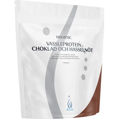 Holistic Vassleprotein hasselnöt och choklad 750 g Holistic Vassleprotein hasselnöt och choklad 750 g