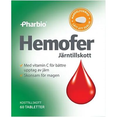 Pharbio Hemofer Järn 60 st Pharbio Hemofer Järn 60 st