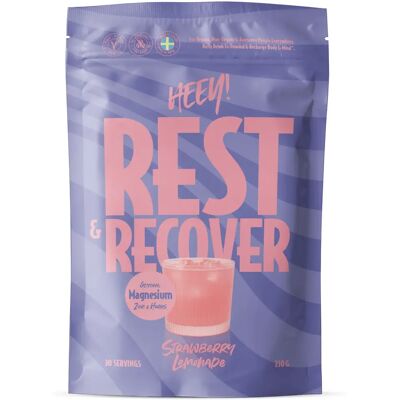 Heey! Rest & Recover Magnesium Jordgubbslemonad 210 g Heey! Rest & Recover Magnesium Jordgubbslemonad 210 g