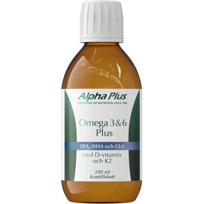 Alpha Plus Omega 3 & 6 Plus 200 ml Alpha Plus Omega 3 & 6 Plus 200 ml