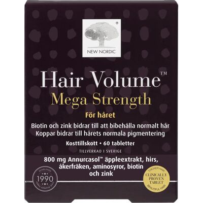 New Nordic Hair Volume Mega Strength 60 st New Nordic Hair Volume Mega Strength 60 st