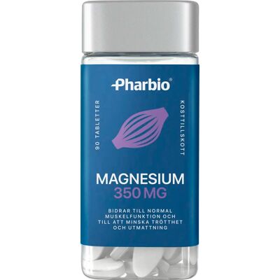 Pharbio Magnesium 350 mg Tablett 90 st Pharbio Magnesium 350 mg Tablett 90 st
