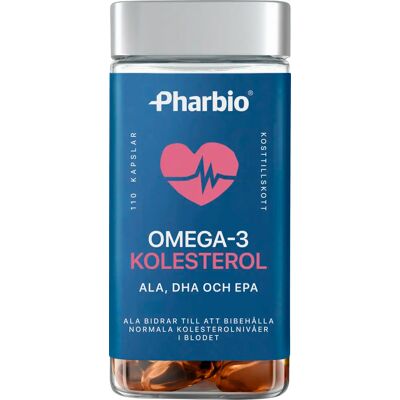 Pharbio Omega-3 Kolesterol Kapsel 110 st Pharbio Omega-3 Kolesterol Kapsel 110 st