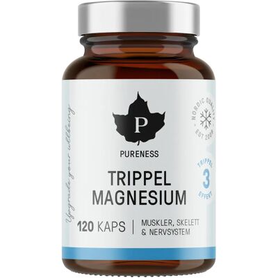 Pureness Trippel Magnesium 120 kapslar Pureness Trippel Magnesium 120 kapslar