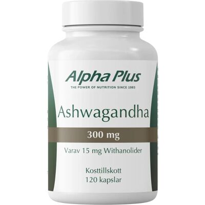 Alpha Plus Ashwagandha 120 kapslar Alpha Plus Ashwagandha 120 kapslar
