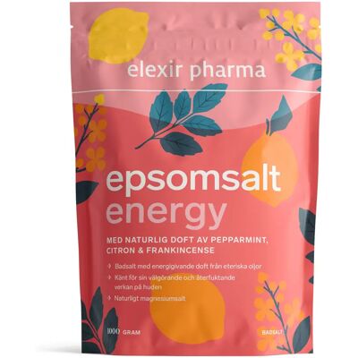 Elexir Pharma Epsomsalt Energy 1 kg Elexir Pharma Epsomsalt Energy 1 kg