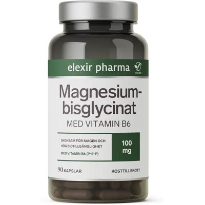 Elexir Pharma Magnesiumbisglycinat 90 kapslar Elexir Pharma Magnesiumbisglycinat 90 kapslar