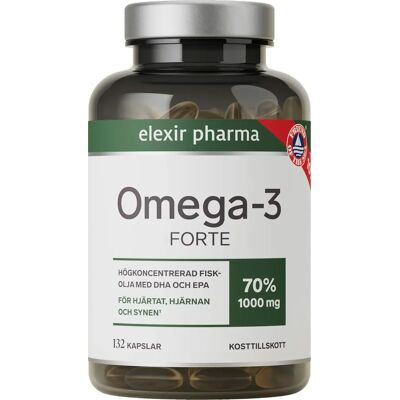 Elexir Pharma Omega-3 Forte 1000 mg 132 kapslar Elexir Pharma Omega-3 Forte 1000 mg 132 kapslar