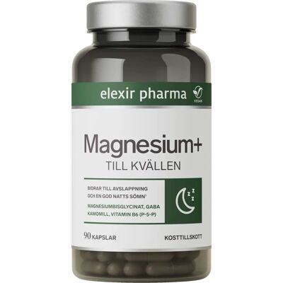 Elexir Pharma Magnesium+ Till kvällen 90 kapslar Elexir Pharma Magnesium+ Till kvällen 90 kapslar