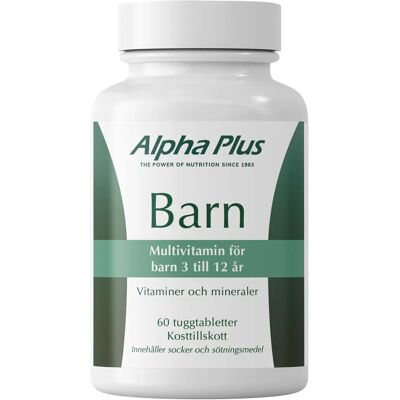Alpha Plus Barn 60 tabletter Alpha Plus Barn 60 tabletter