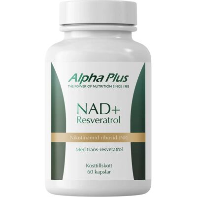 Alpha Plus NAD+ Resveratrol 60 kapslar Alpha Plus NAD+ Resveratrol 60 kapslar
