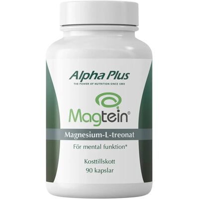 Alpha Plus Magtein® Magnesium L-Treonat 90 kapslar Alpha Plus Magtein® Magnesium L-Treonat 90 kapslar
