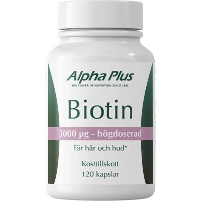 Alpha Plus Biotin 120 kapslar Alpha Plus Biotin 120 kapslar