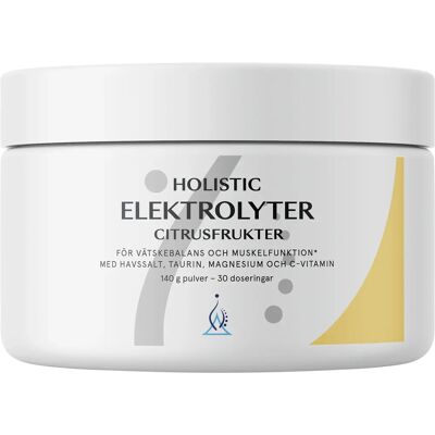Holistic Elektrolyter Citrusfrukter 140 g Holistic Elektrolyter Citrusfrukter 140 g