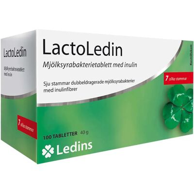 Ledins LactoLedin Mjölksyrabakterietablett 100 st Ledins LactoLedin Mjölksyrabakterietablett 100 st