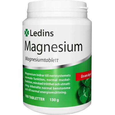 Ledins Magnesium 250 mg, 100 st Ledins Magnesium 250 mg, 100 st