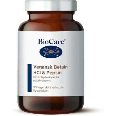 BioCare Vegansk Betain HCL & Pepsin 90 st BioCare Vegansk Betain HCL & Pepsin 90 st